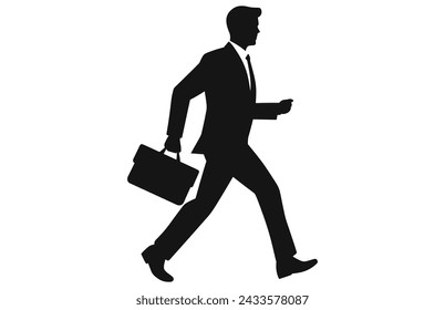 Business Man Walking, man walking with a briefcase
