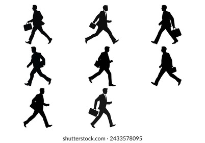 Hombre de negocios caminando, hombre caminando con un maletín
