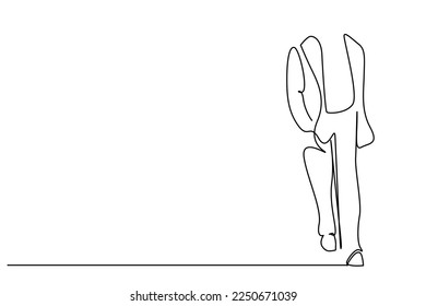 business man walking outside relaxed sad no head thoughtful line art