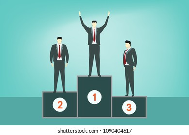 business man won the competition