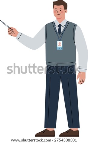 Business man working at a company