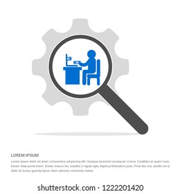 Business man working - Free vector icon