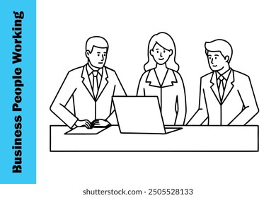 Business Man working in the office with the meeting. 