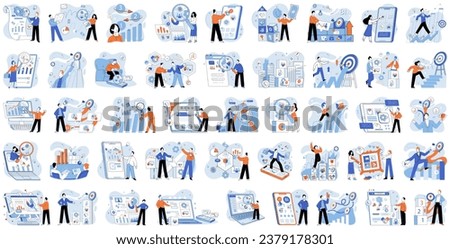 Business manage. Vector illustration. Business management requires balance delegation and oversight Marketing strategies drive customer engagement and sales Employment opportunities arise in various [[stock_photo]] © 