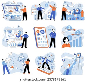 Business manage. Vector illustration. The success business depends on effective management Companies rely on managers to oversee their operations Leadership plays crucial role in corporate success