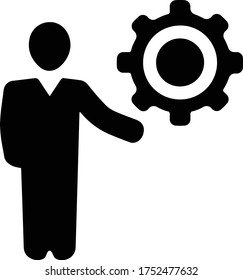 Business-Management-Schwarz-Symbol, Entwicklungs-Workshop