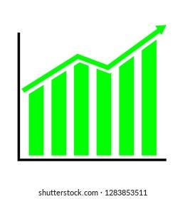 Business and management chart up icon