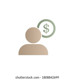 Business, management color gradient vector icon