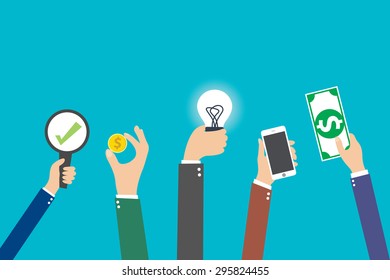 business and management concept, vector