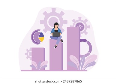 Business Management Flat Design Illustration