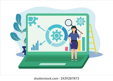 Business Management Flat Design Illustration