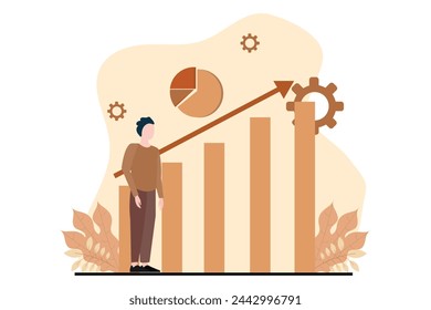 Business Management Flat Design Illustration