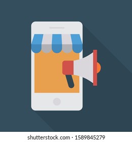 Business Management Flat icons for ads & phone 