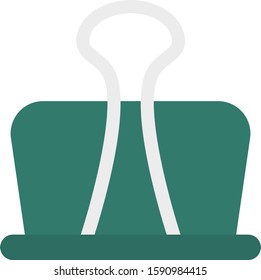 Business Management Flat icons for attach & office