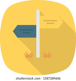 Business Management Flat icons for board & arrow