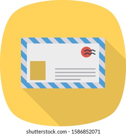 Business Management Flat icons for card & letter