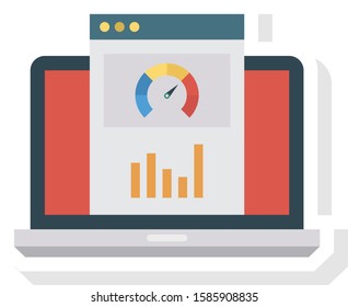 Business Management Flat icons for chart  & analytics 