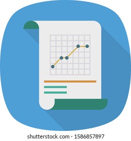 Business Management Flat icons for  chart  & report 