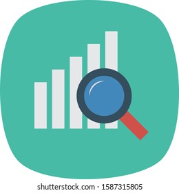 Business Management Flat icons for chart  & growth 