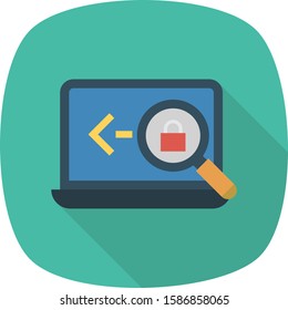 Business Management Flat icons for computer & notebook 