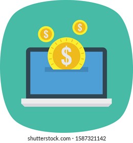 Business Management Flat icons for computer  & online 