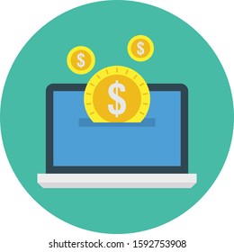 Business Management Flat icons for computer  & online 