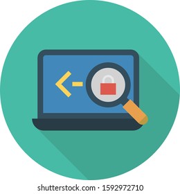 Business Management Flat icons for computer & notebook 