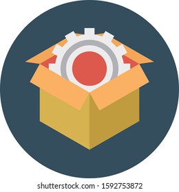 Business Management Flat icons for configure  & preference 