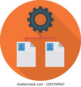 Business Management Flat icons for configure  & network 