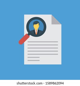 Business Management Flat icons for CV & file