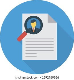 Business Management Flat icons for CV & file