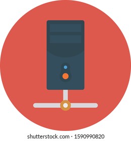 Business Management Flat icons for database  & network 