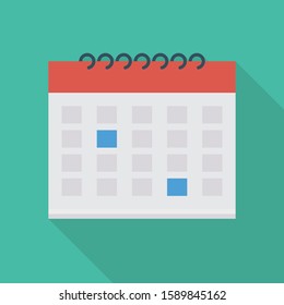 Business Management Flat icons for date  & month 