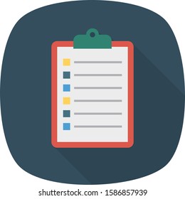 Business Management Flat icons for document  & list