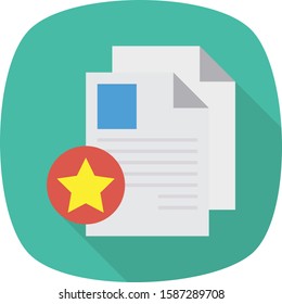Business Management Flat icons for document  & sheet
