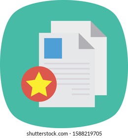 Business Management Flat icons for document  & sheet