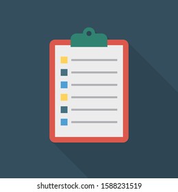 Business Management Flat icons for document  & list