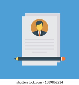 Business Management Flat icons for document  & sheet