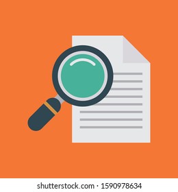Business Management Flat icons for document  & file