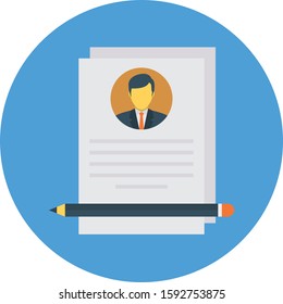 Business Management Flat icons for document  & sheet