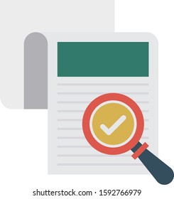 Business Management Flat icons for document  & report 