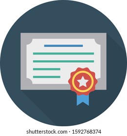 Business Management Flat icons for  document &  degree