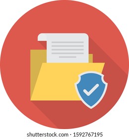 Business Management Flat icons for folder & document