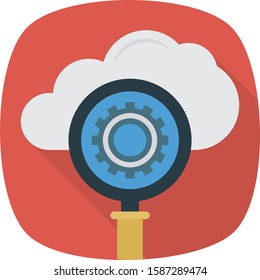 Business Management Flat icons for gear  & cogwheel 
