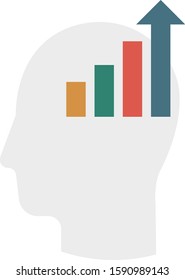 Business Management Flat icons for graph  & chart