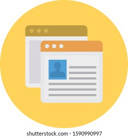 Business Management Flat icons for  interview &  employment