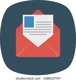 Business Management Flat icons for  message  & inbox