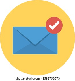 Business Management Flat icons for message  & evelope 