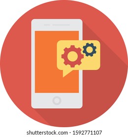 Business Management Flat icons for  mobile & setting 