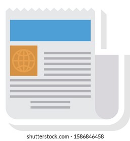 Business Management Flat icons for news & paper
